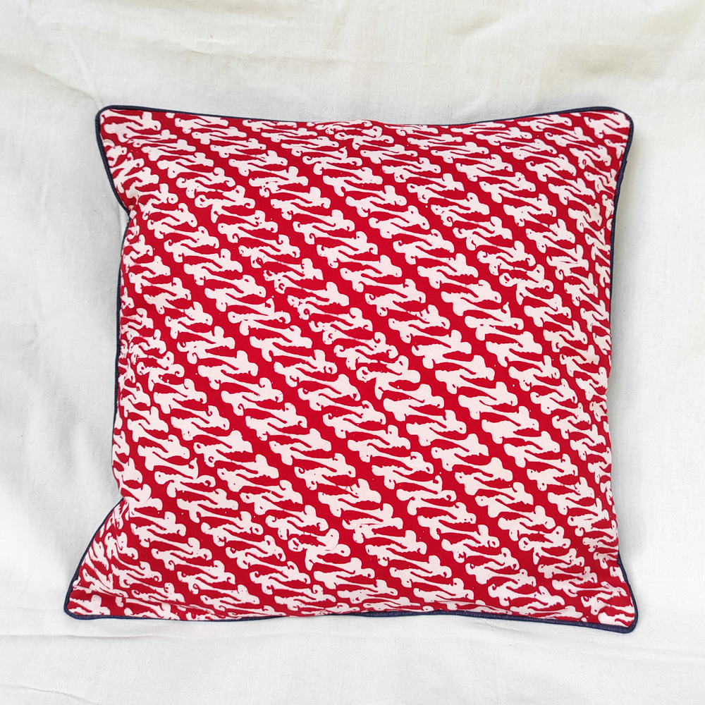 Red Batik Cushion Cover